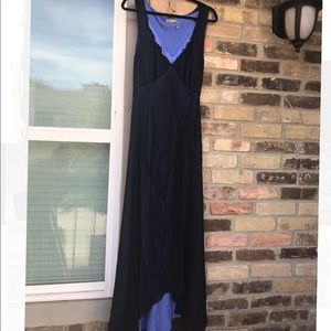 Max Studio Silk Maxi Black NWOT